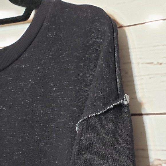 Maeve by Anthropologie Black Crew Neck Sweatshirt - Picture 5 of 13